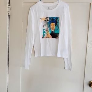 Long sleeve crew neck t shirt